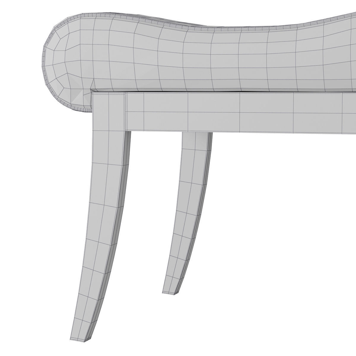 Kravet Robert Saddle by Lee Jofa Bench  Low-poly 3D model_5