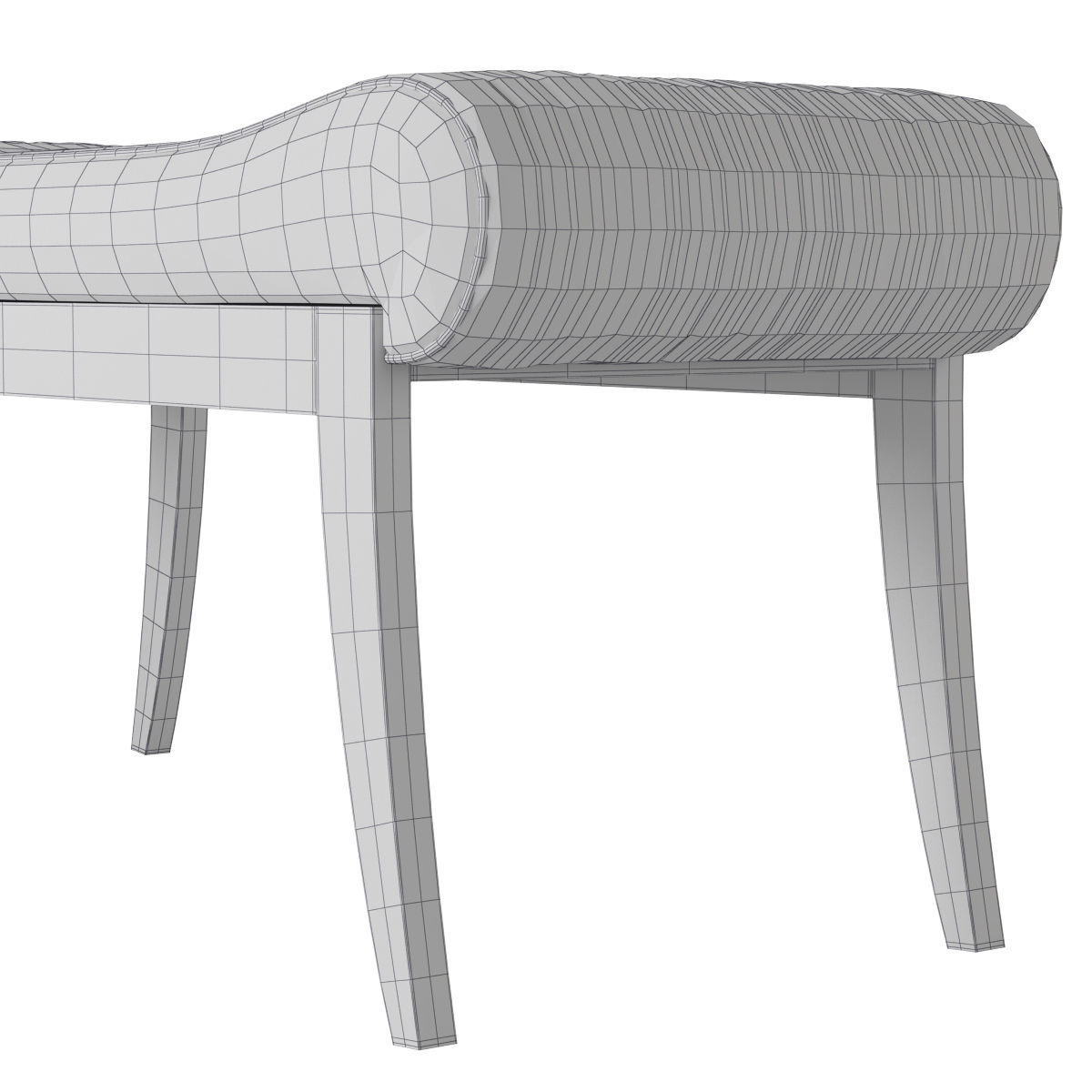 Kravet Robert Saddle by Lee Jofa Bench  Low-poly 3D model_6