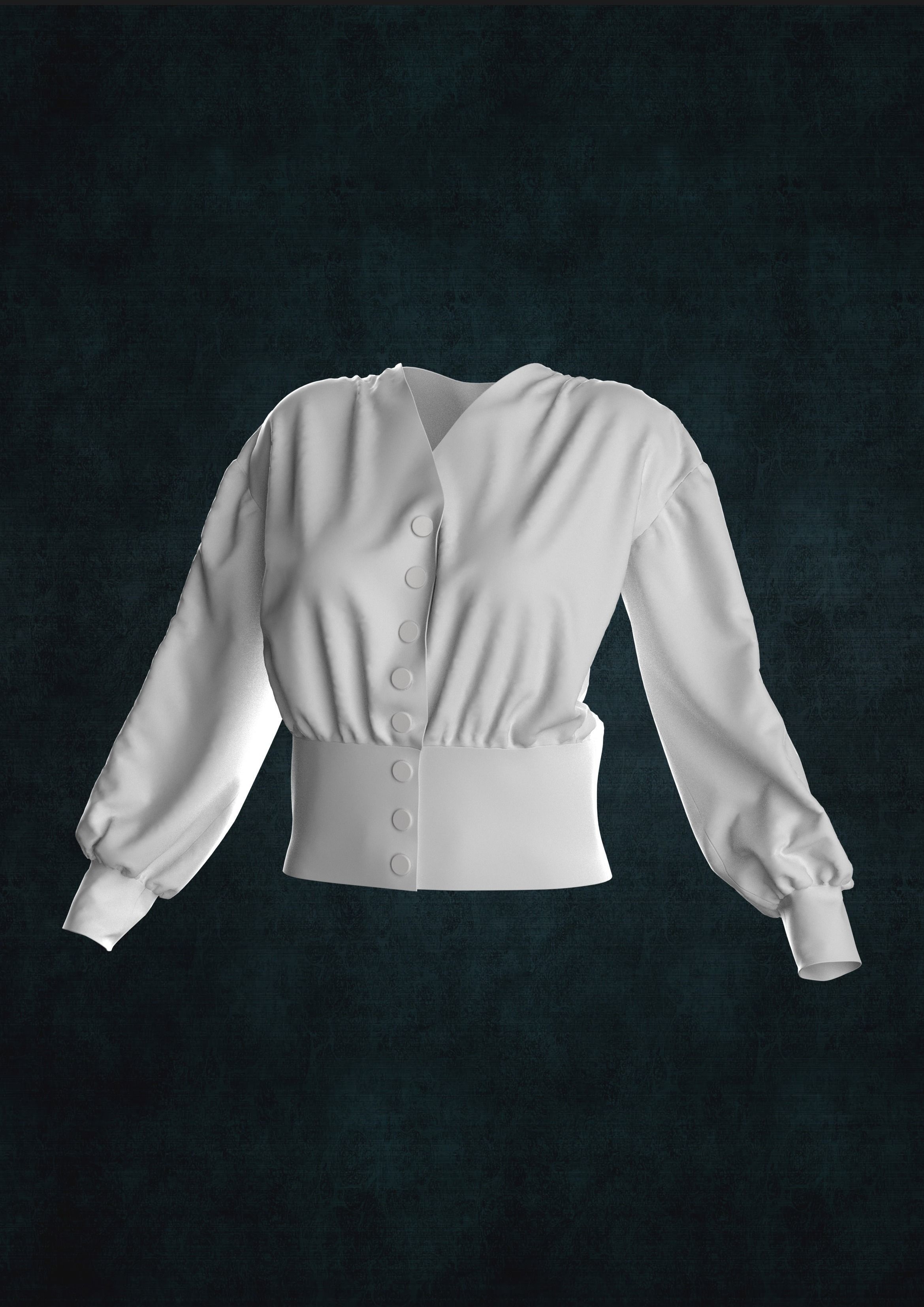 Female Shirts 2 3D model_1