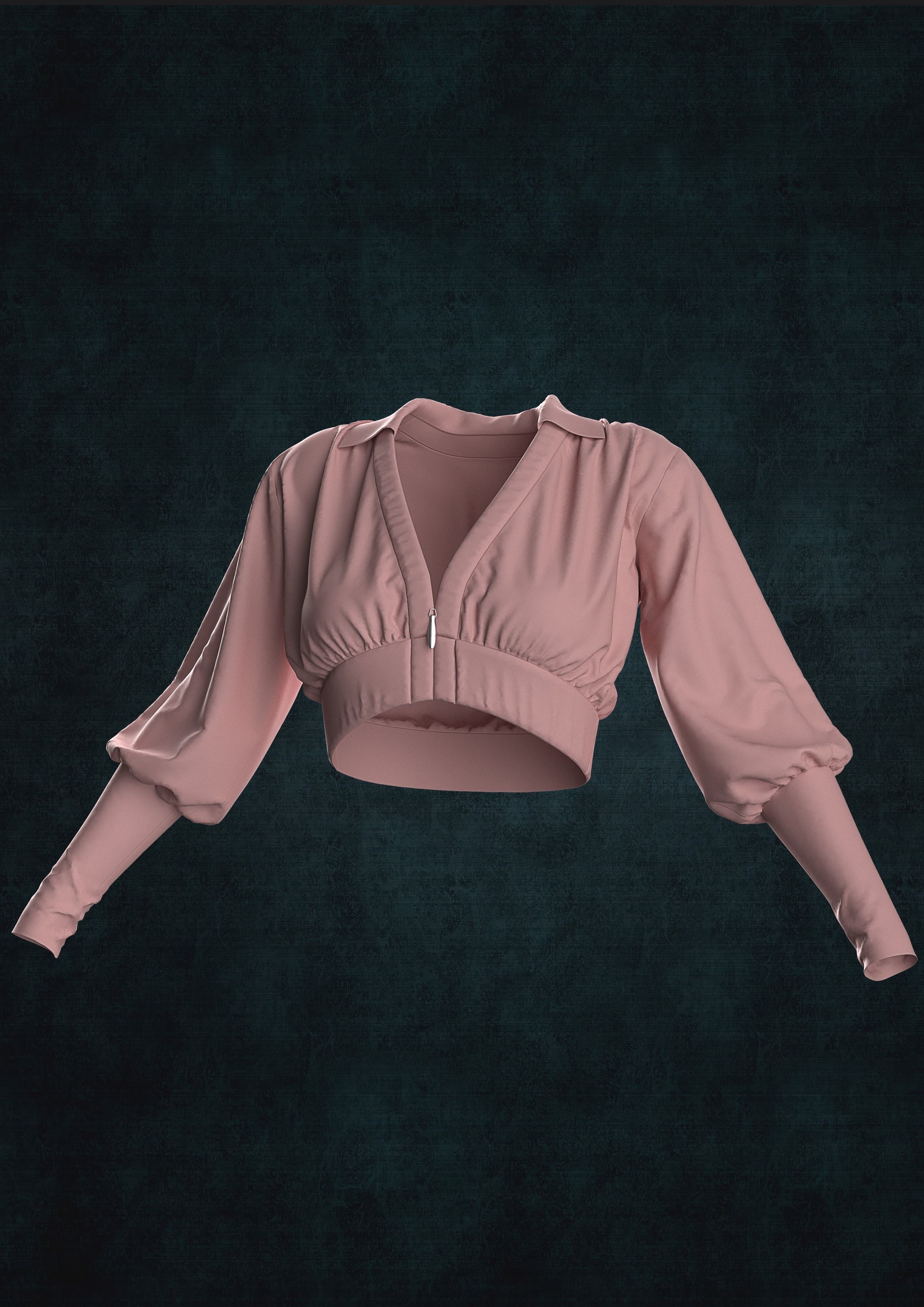 Female Shirts 2 3D model_2