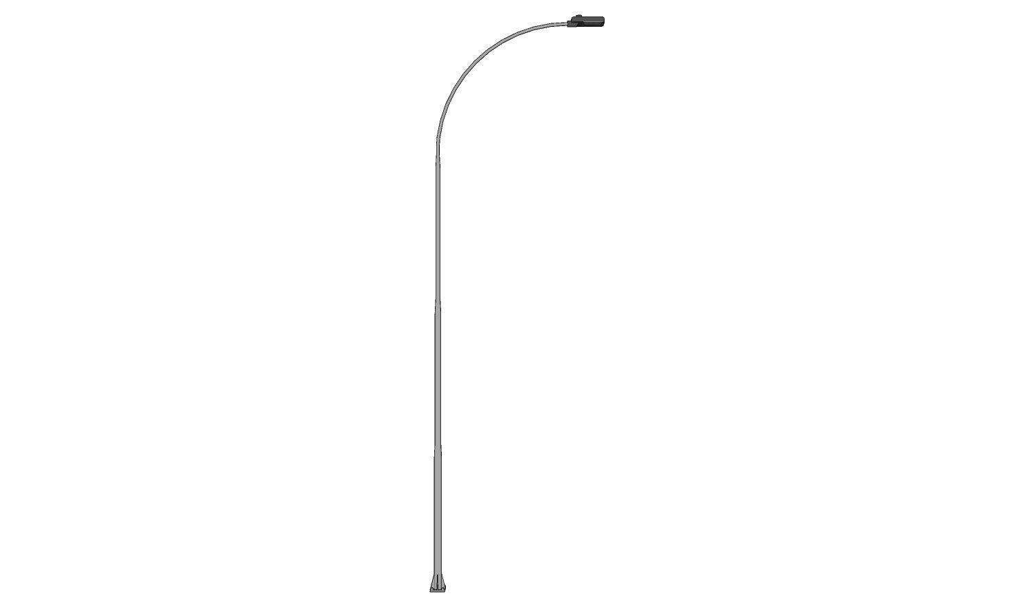 Lamp Post - Light Pole - Light Post - Street Light 08 3D model_3
