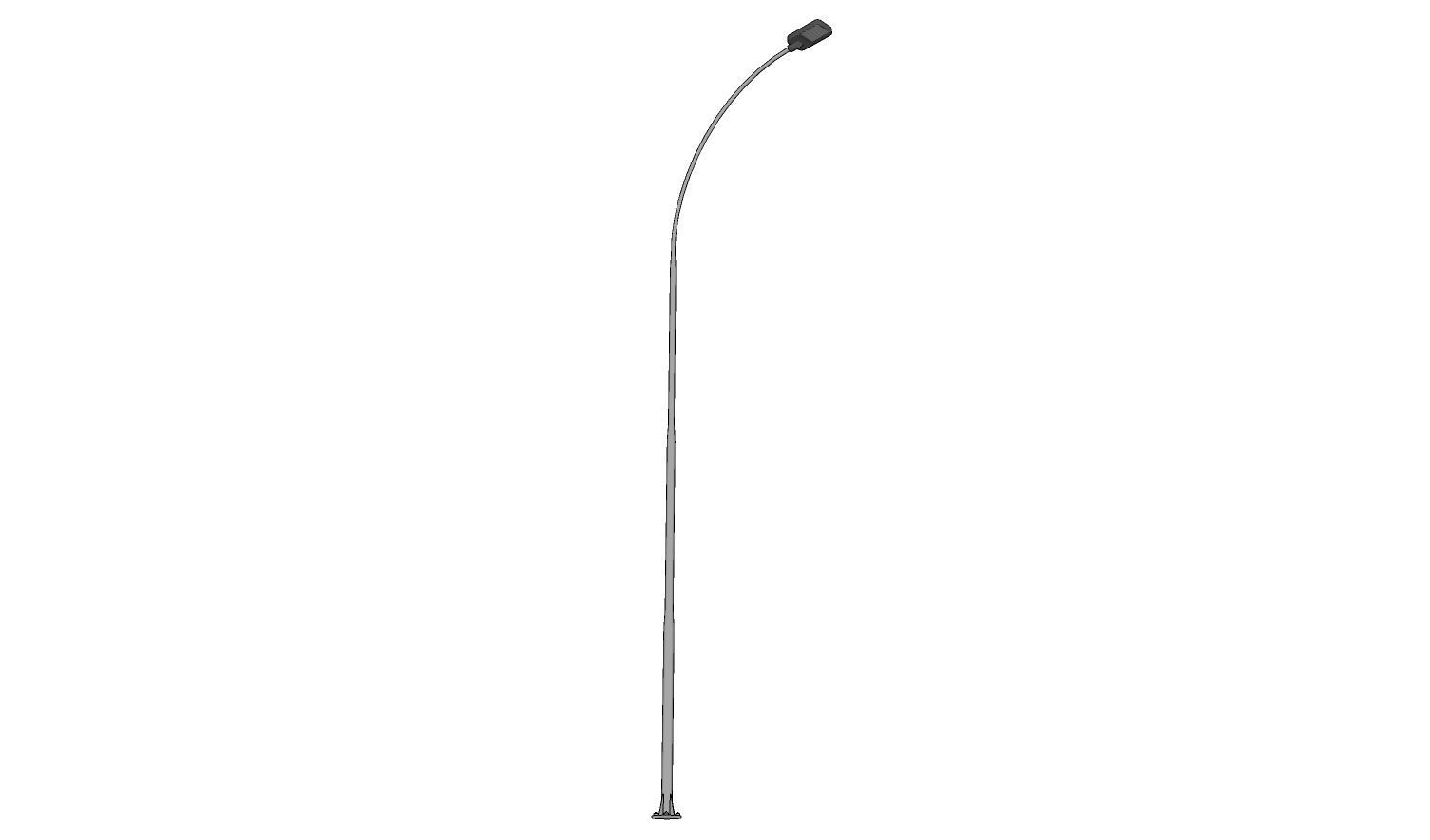 Lamp Post - Light Pole - Light Post - Street Light 08 3D model_2