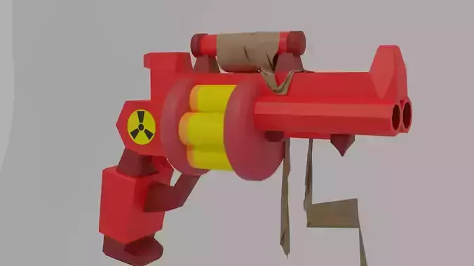 Gun3d toy gun Free low-poly 3D model