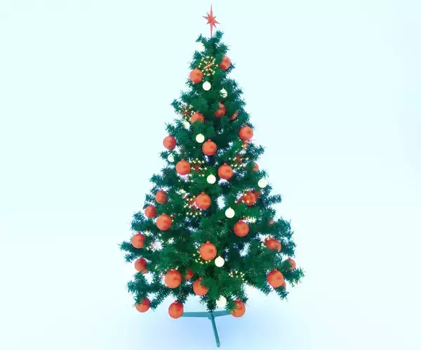 Christmas tree 3D model Low-poly 3D model
