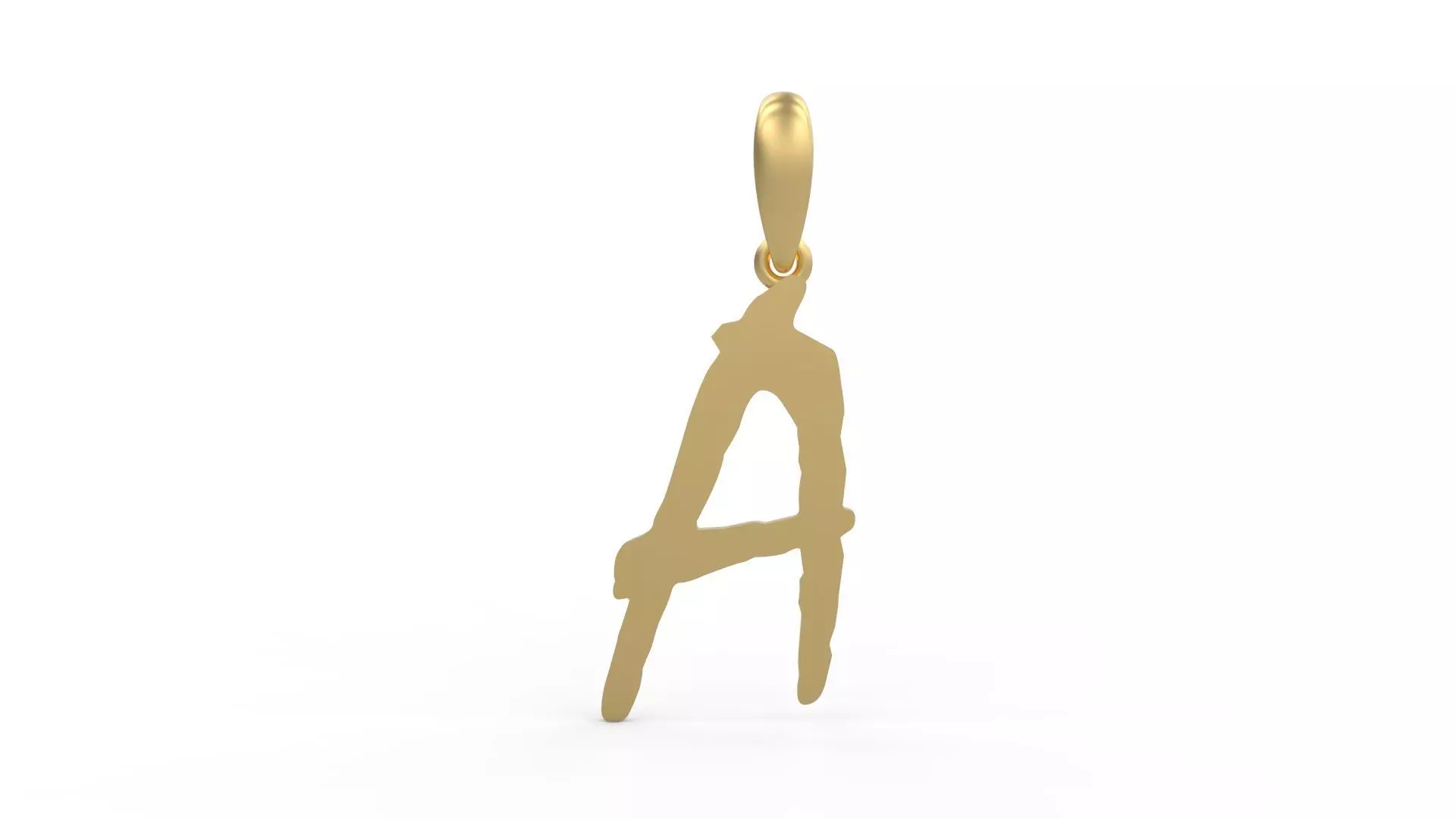 Initial Letters Pendant Mistral A 3D print model_0