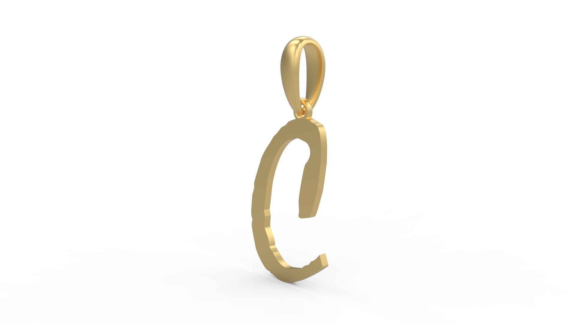 Initial Letters Pendant Mistral C 3D print model_1