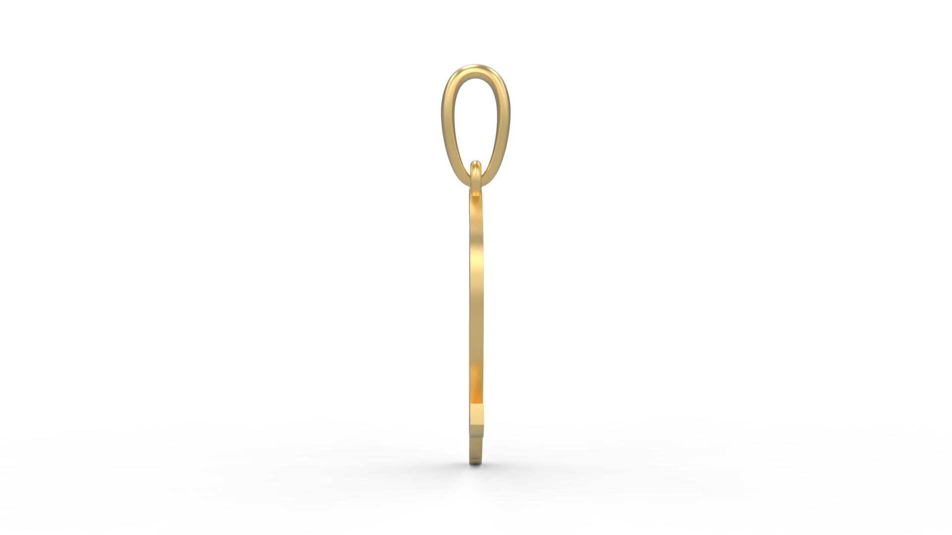 Initial Letters Pendant Mistral D 3D print model_2