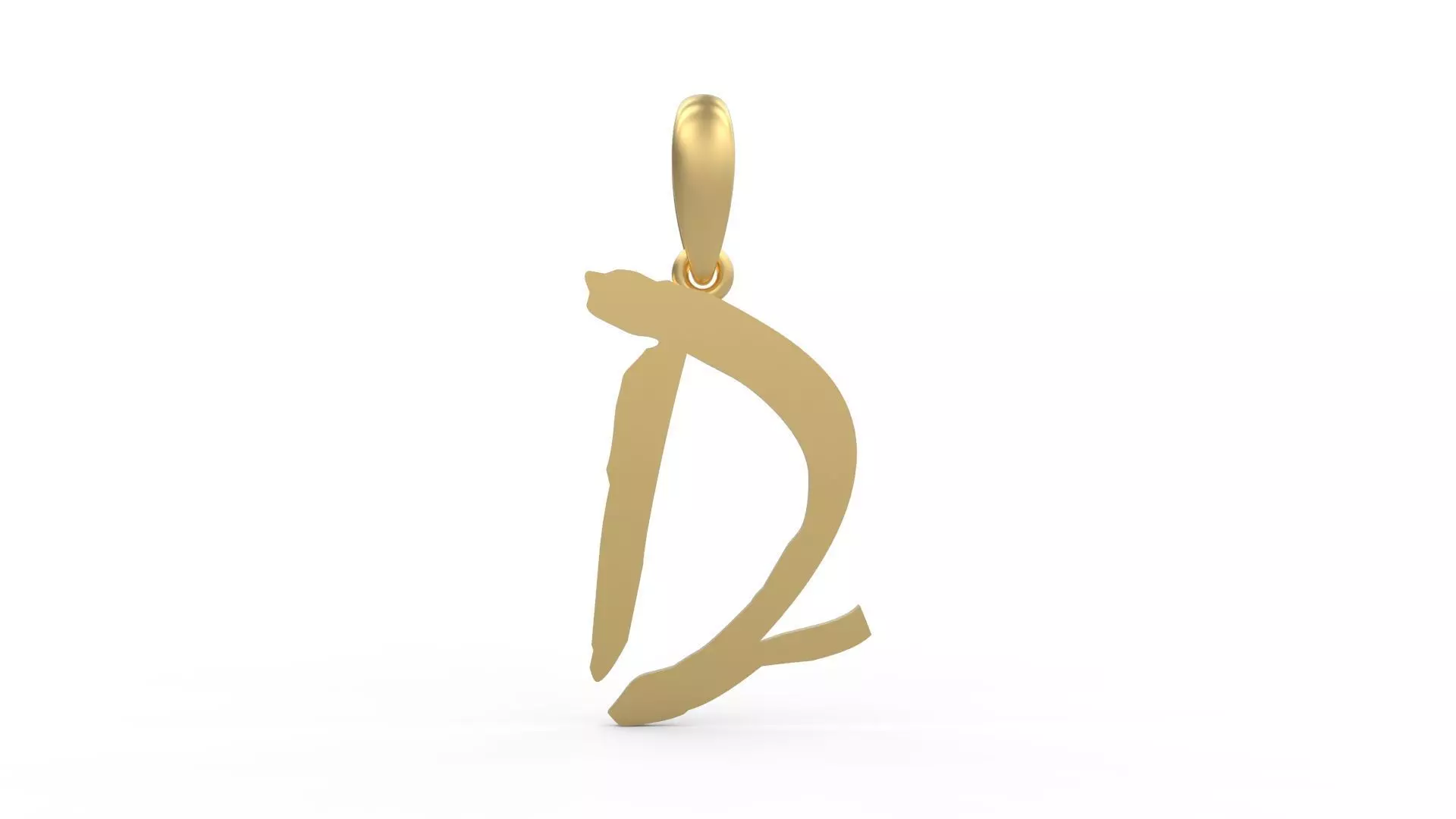 Initial Letters Pendant Mistral D 3D print model_0