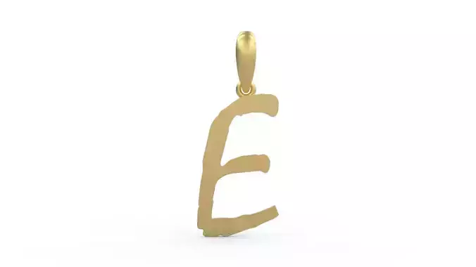 Initial Letters Pendant Mistral E 3D print model