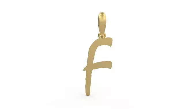 Initial Letters Pendant Mistral F 3D print model