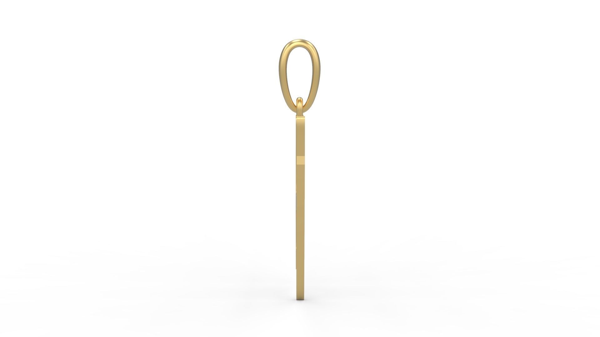 Initial Letters Pendant Mistral H 3D print model_2