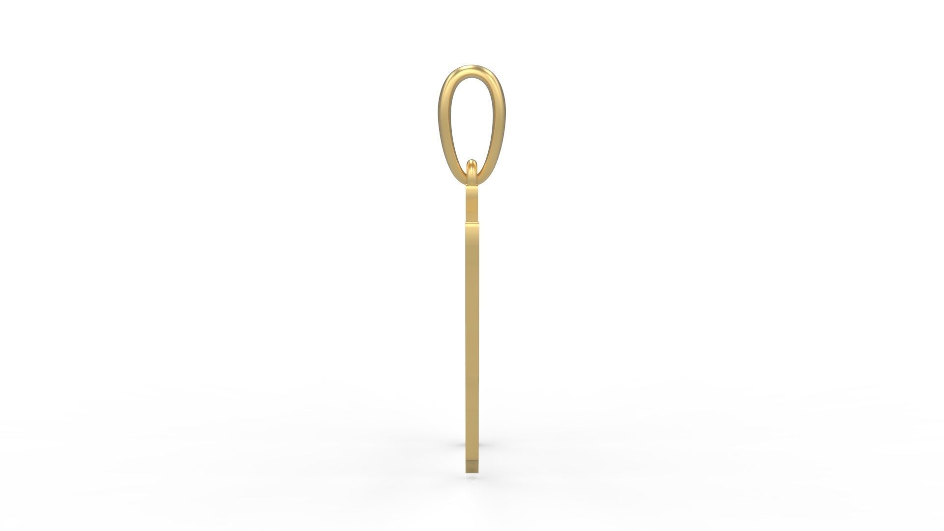 Initial Letters Pendant Mistral M 3D print model_2