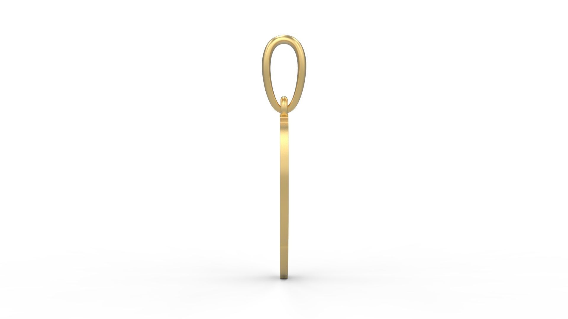 Initial Letters Pendant Mistral O 3D print model_2