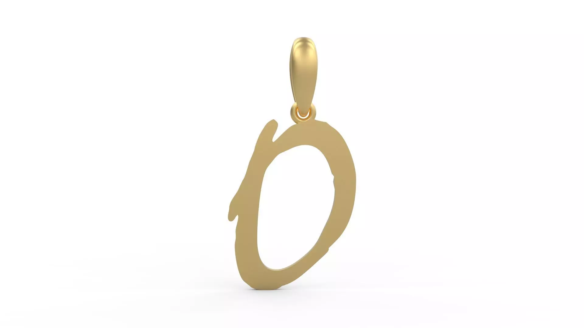 Initial Letters Pendant Mistral O 3D print model_0