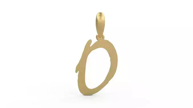 Initial Letters Pendant Mistral O 3D print model
