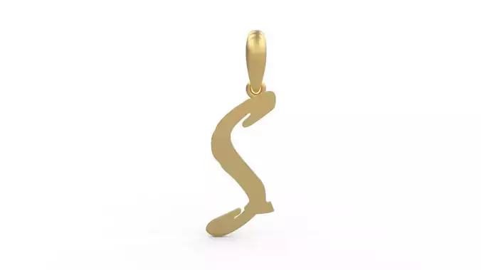 Initial Letters Pendant Mistral S 3D print model