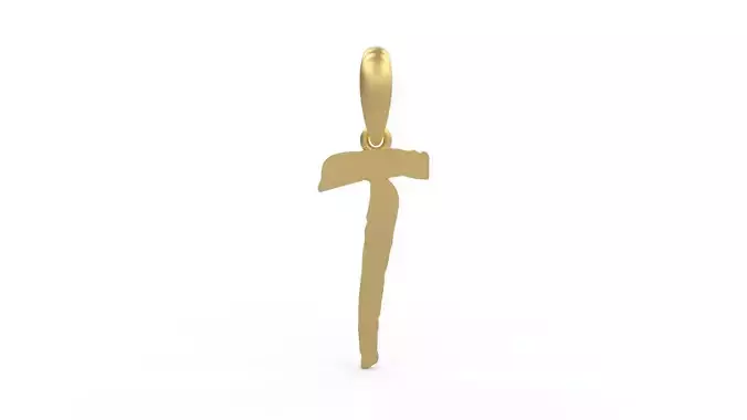Initial Letters Pendant Mistral T 3D print model