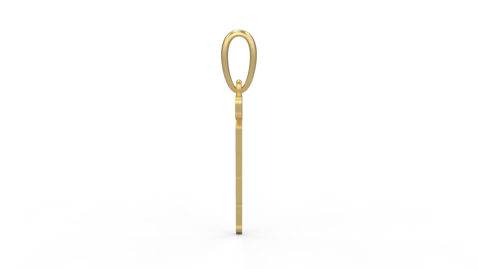 Initial Letters Pendant Mistral T 3D print model_2