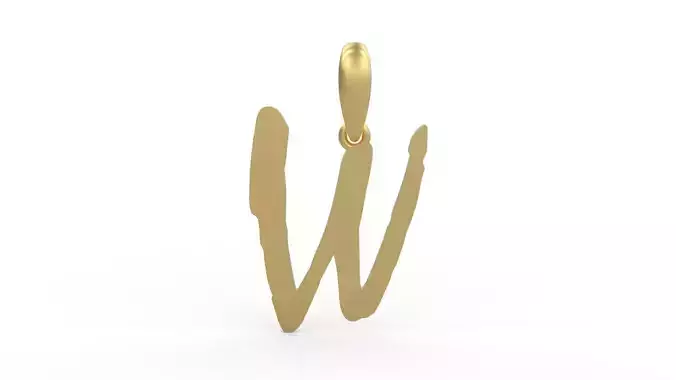 Initial Letters Pendant Mistral W