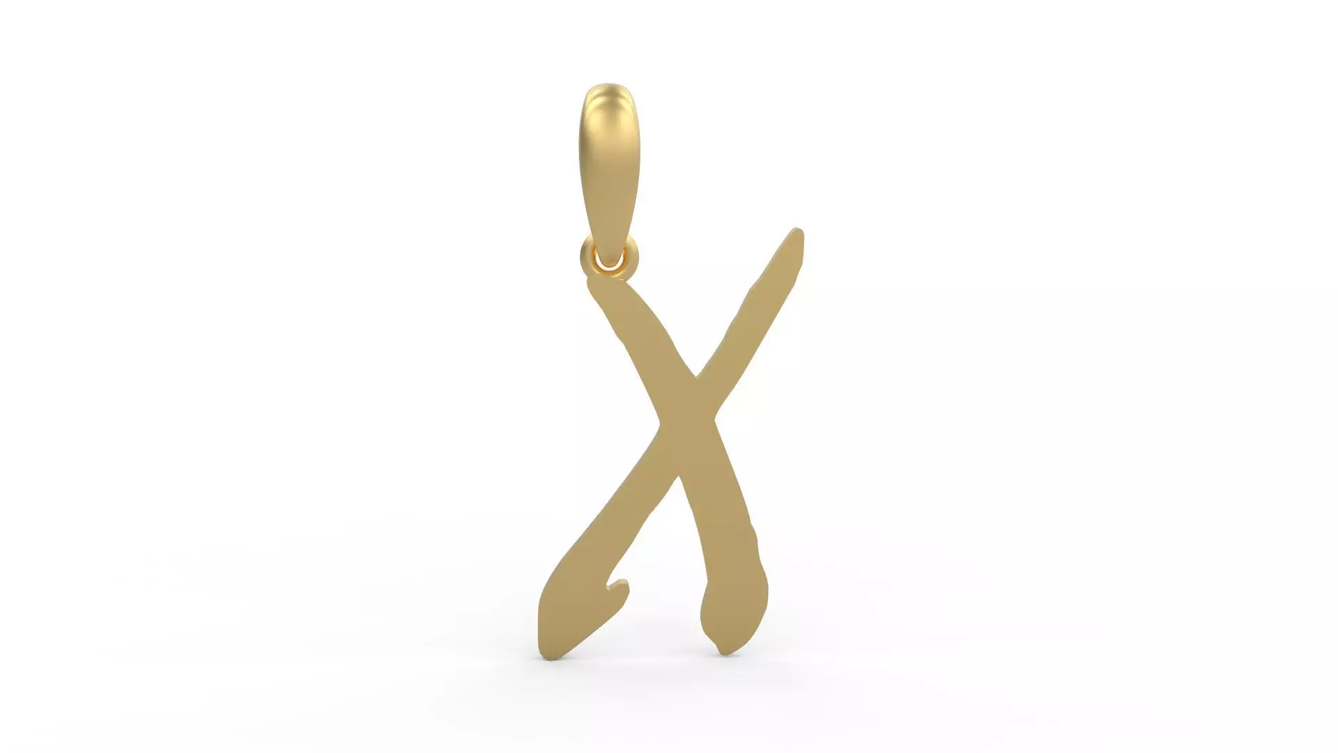 Initial Letters Pendant Mistral X 3D print model_0