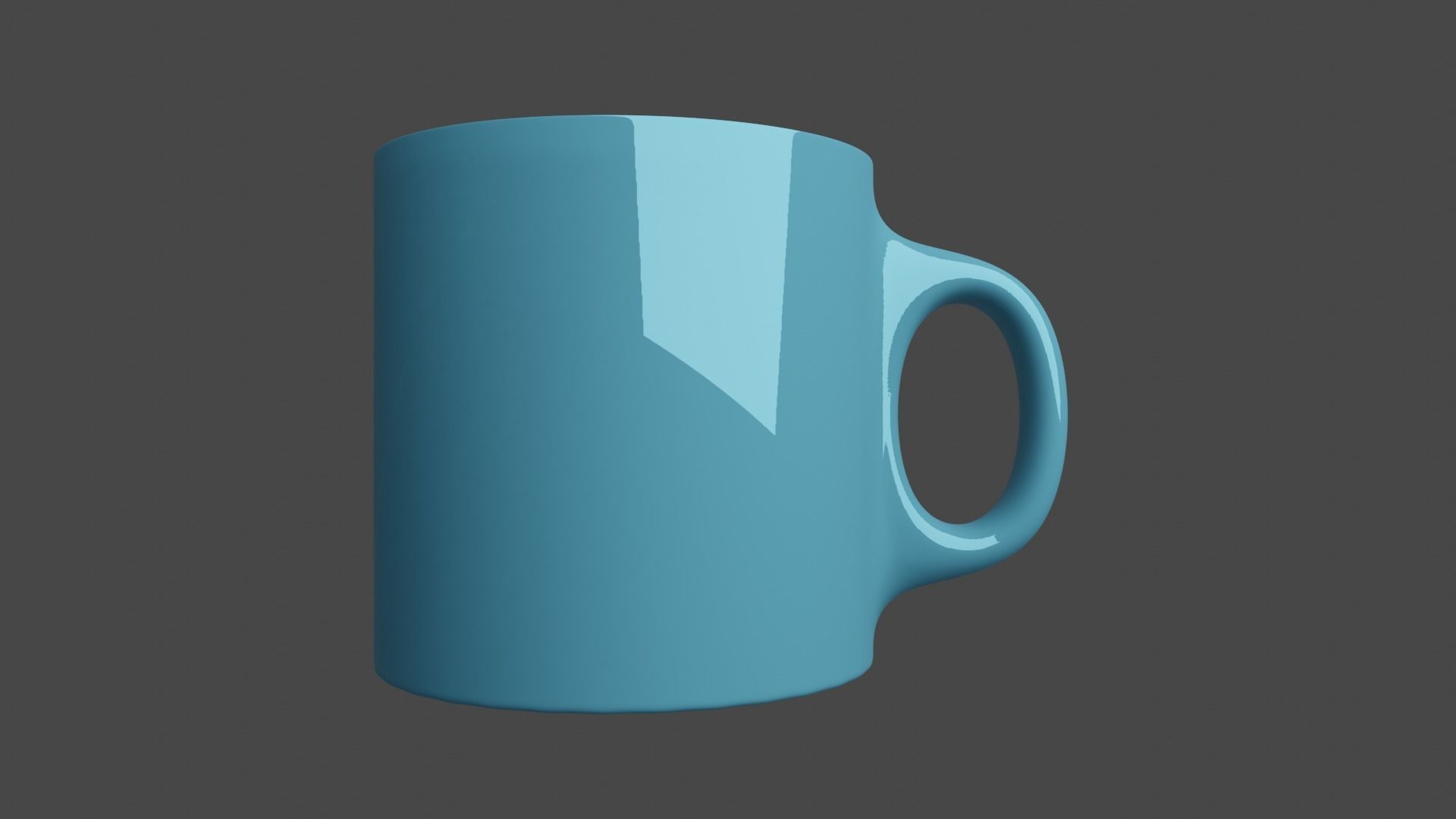 blue cup Free 3D model_2