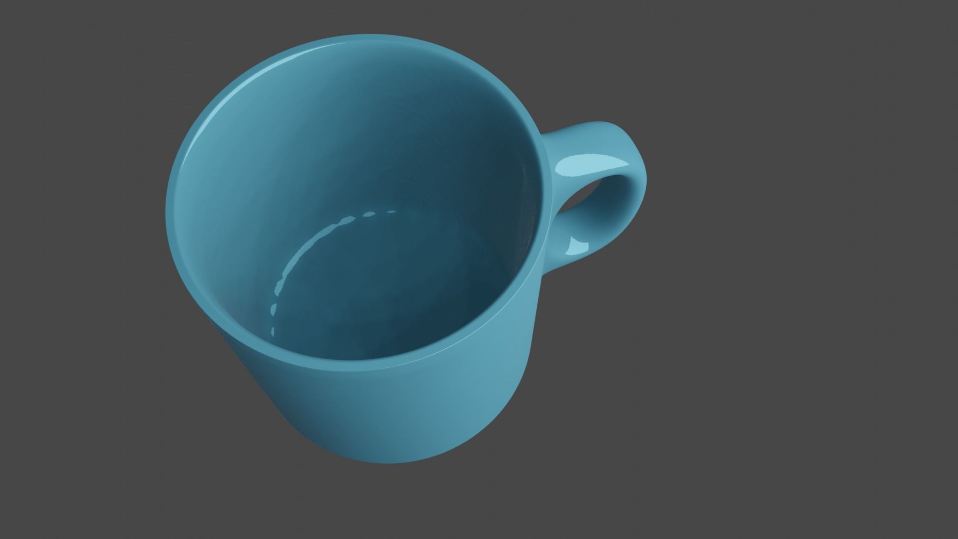 blue cup Free 3D model_1