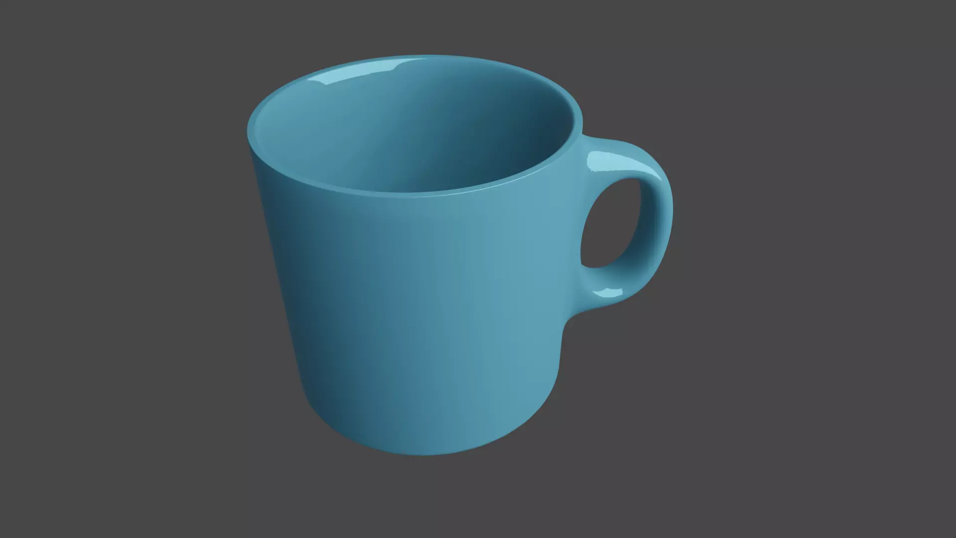 blue cup Free 3D model_0