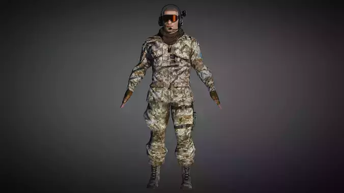 AAA Military Male Character 02
