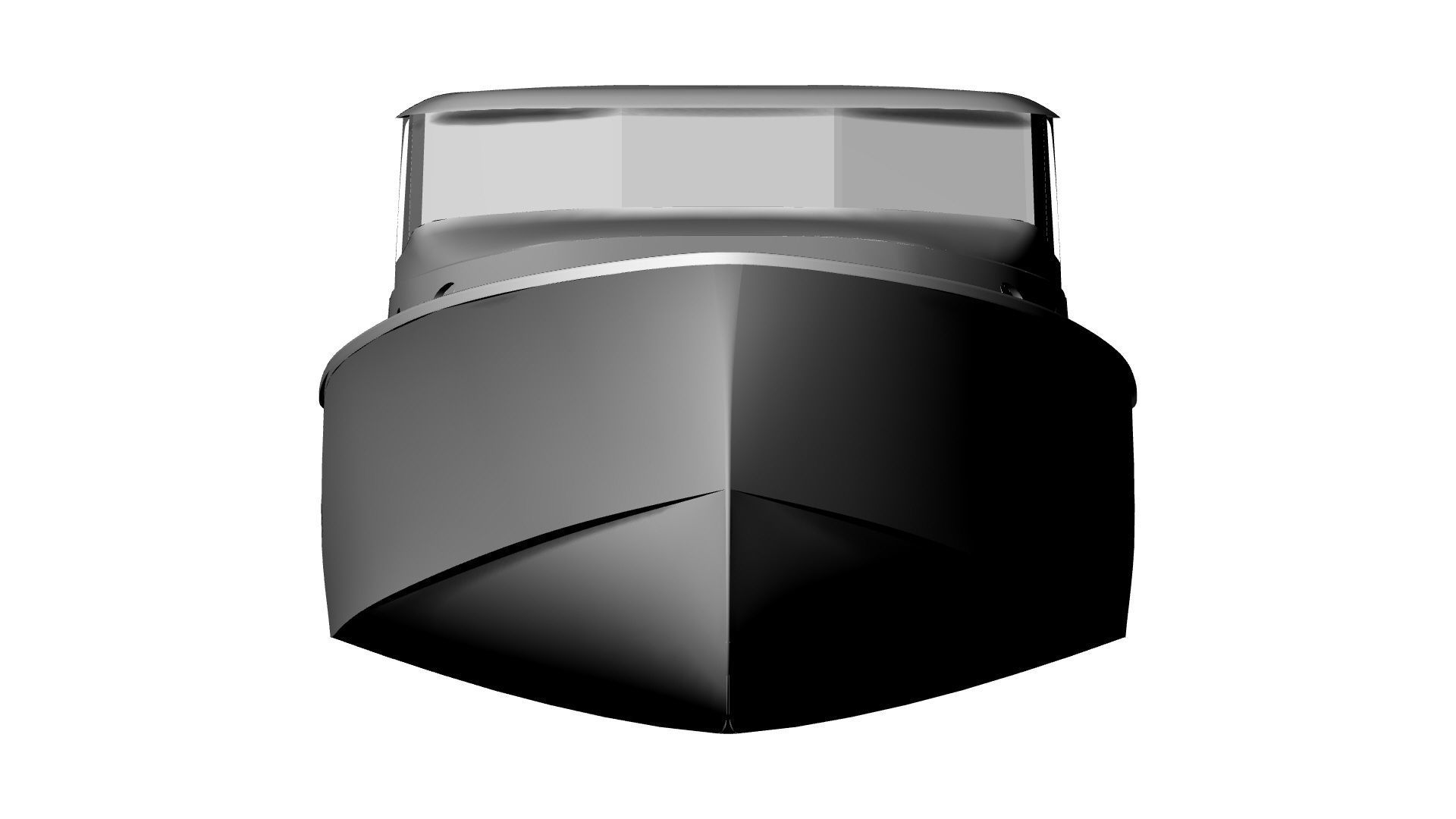 34 Foot Classic Downeast Boat  Hull Design 3D model_6