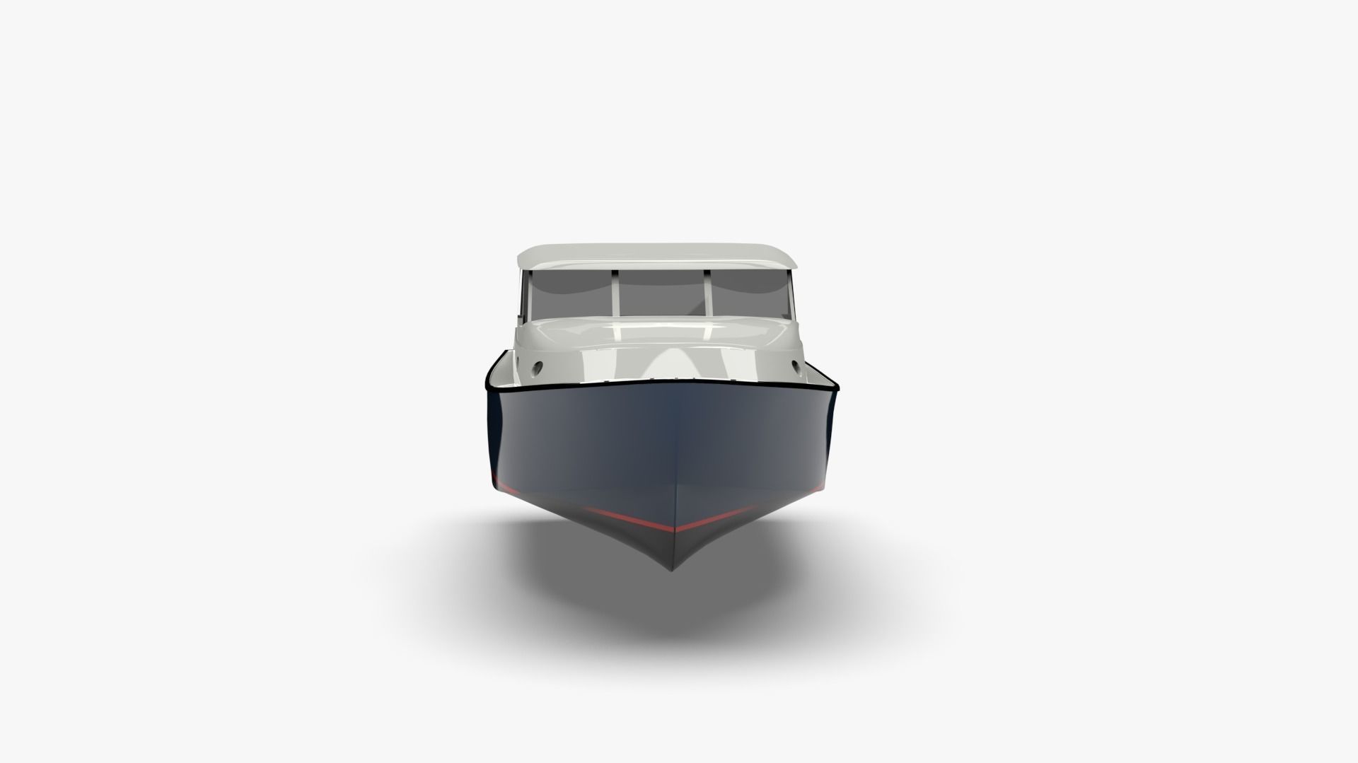 34 Foot Classic Downeast Boat  Hull Design 3D model_18