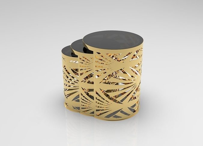 Metal Round Table 01 3D print model