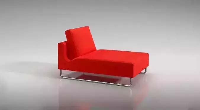 Red Fabric Couch