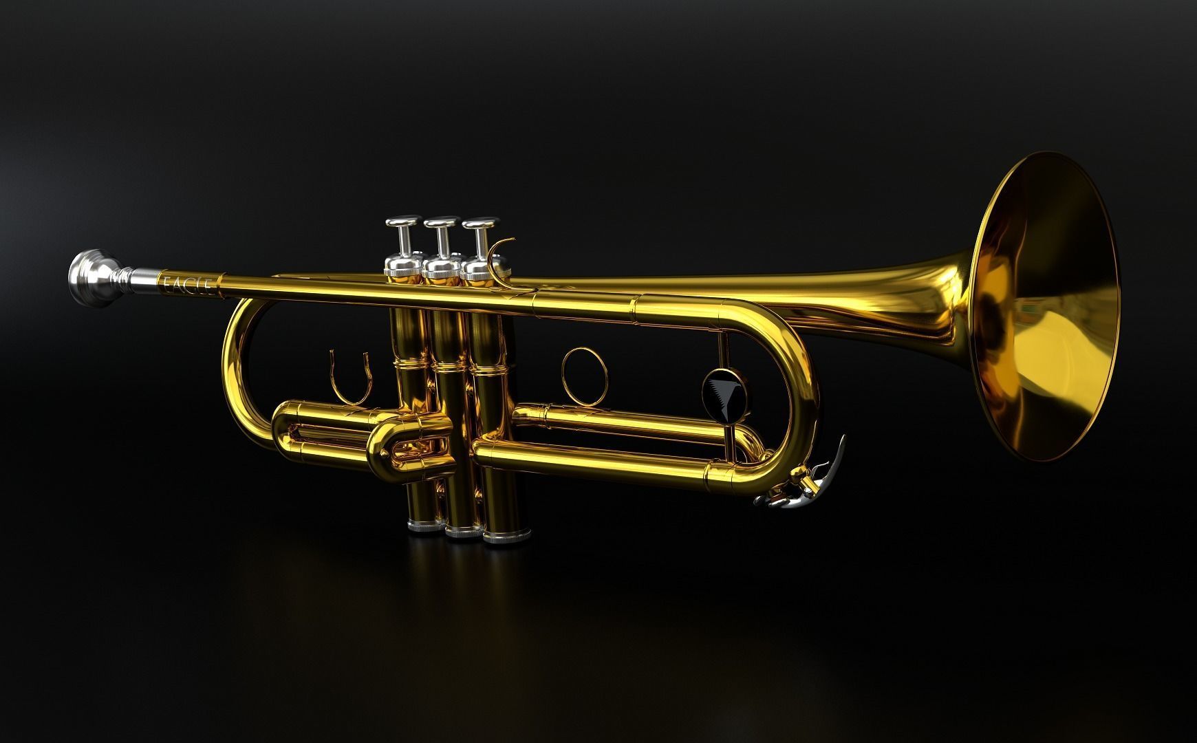 Trumpet Bb Eagle 3D model_1