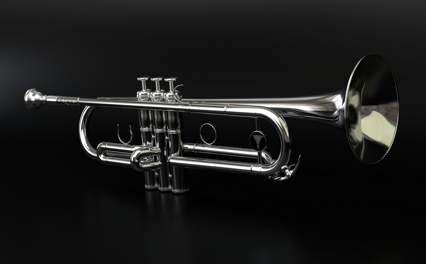 Trumpet Bb Eagle 3D model_2