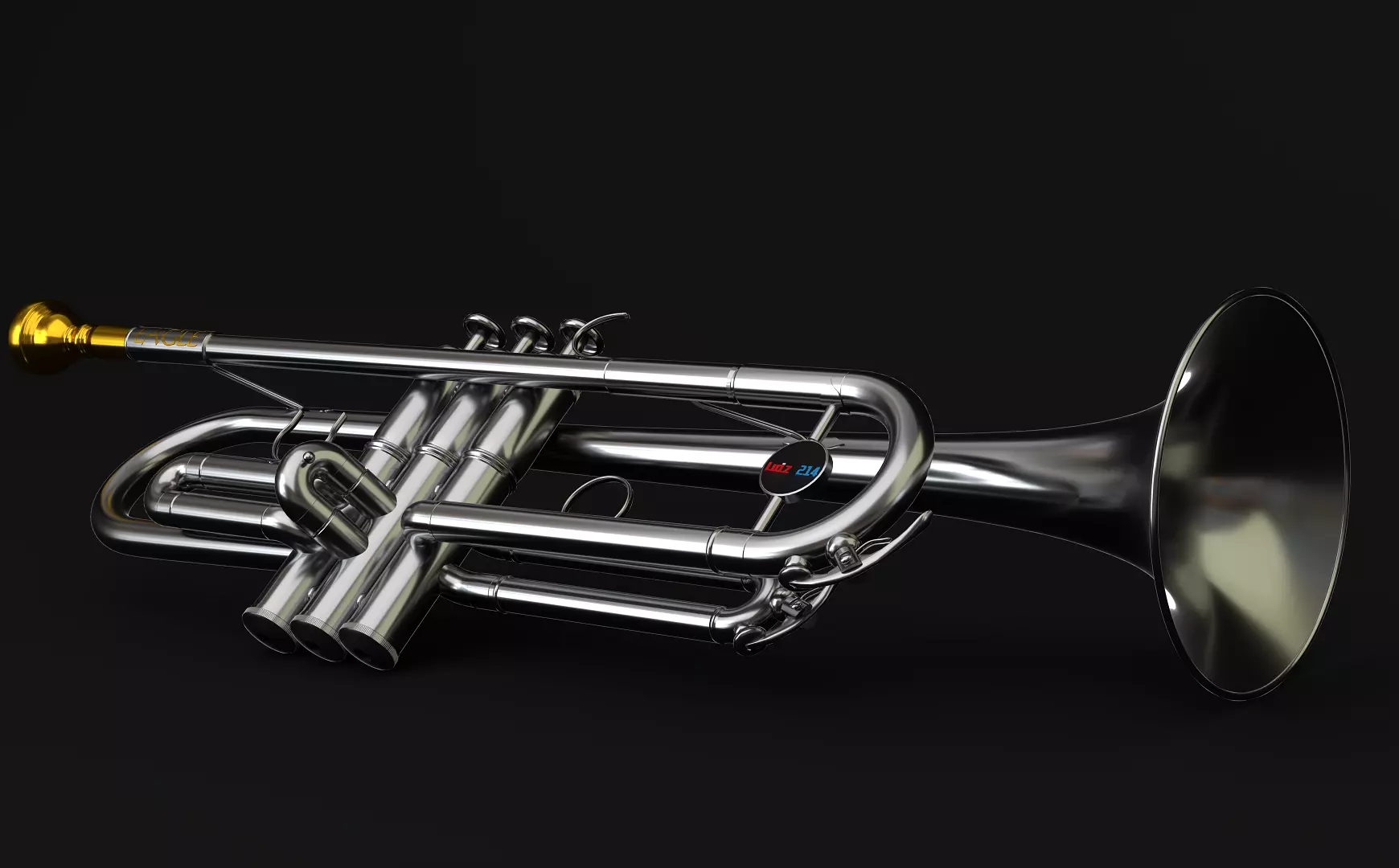 Trumpet Bb Eagle 3D model_0