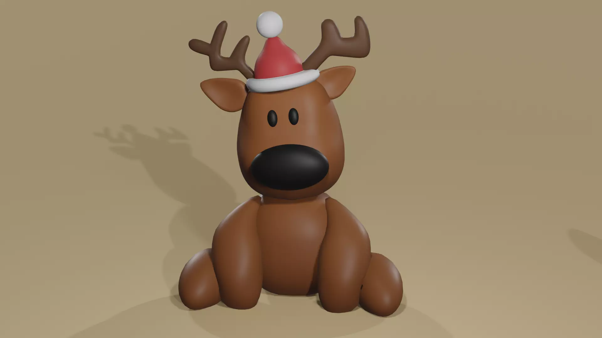 toy tedy christmas deer Free 3D model