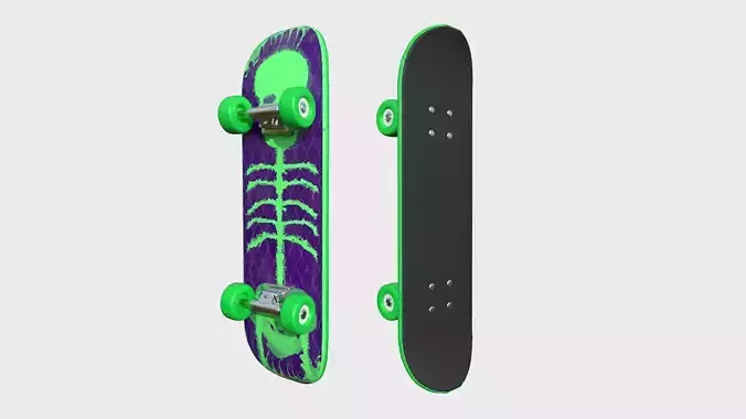 Cartoon Skate 07 Green - Character Sport Equipment