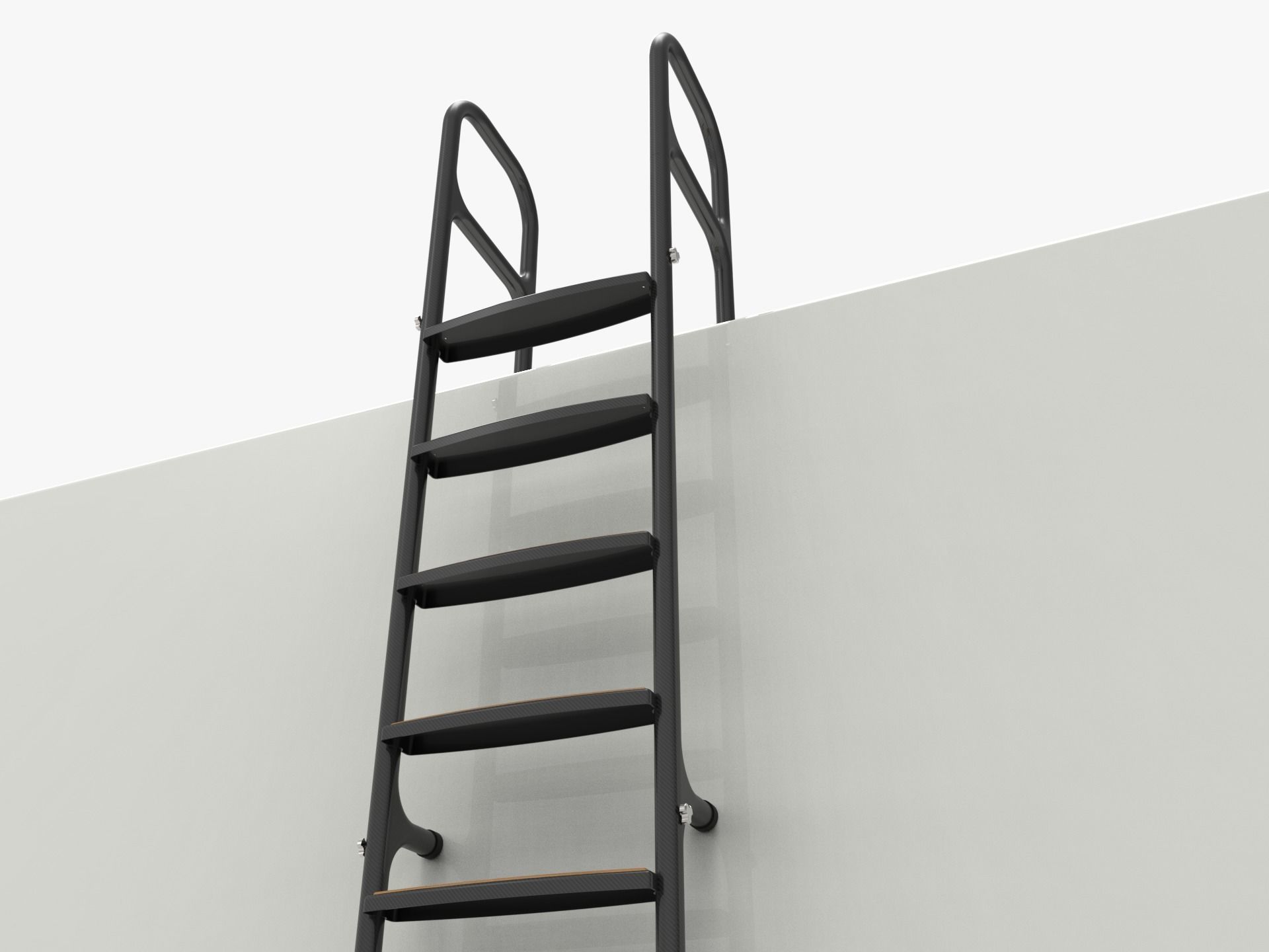 Carbon Fiber Yacht Swim Ladder  3D model_6