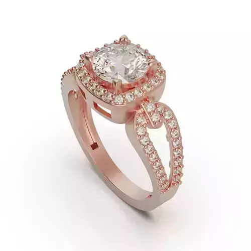 Diamond Ring  Cushion