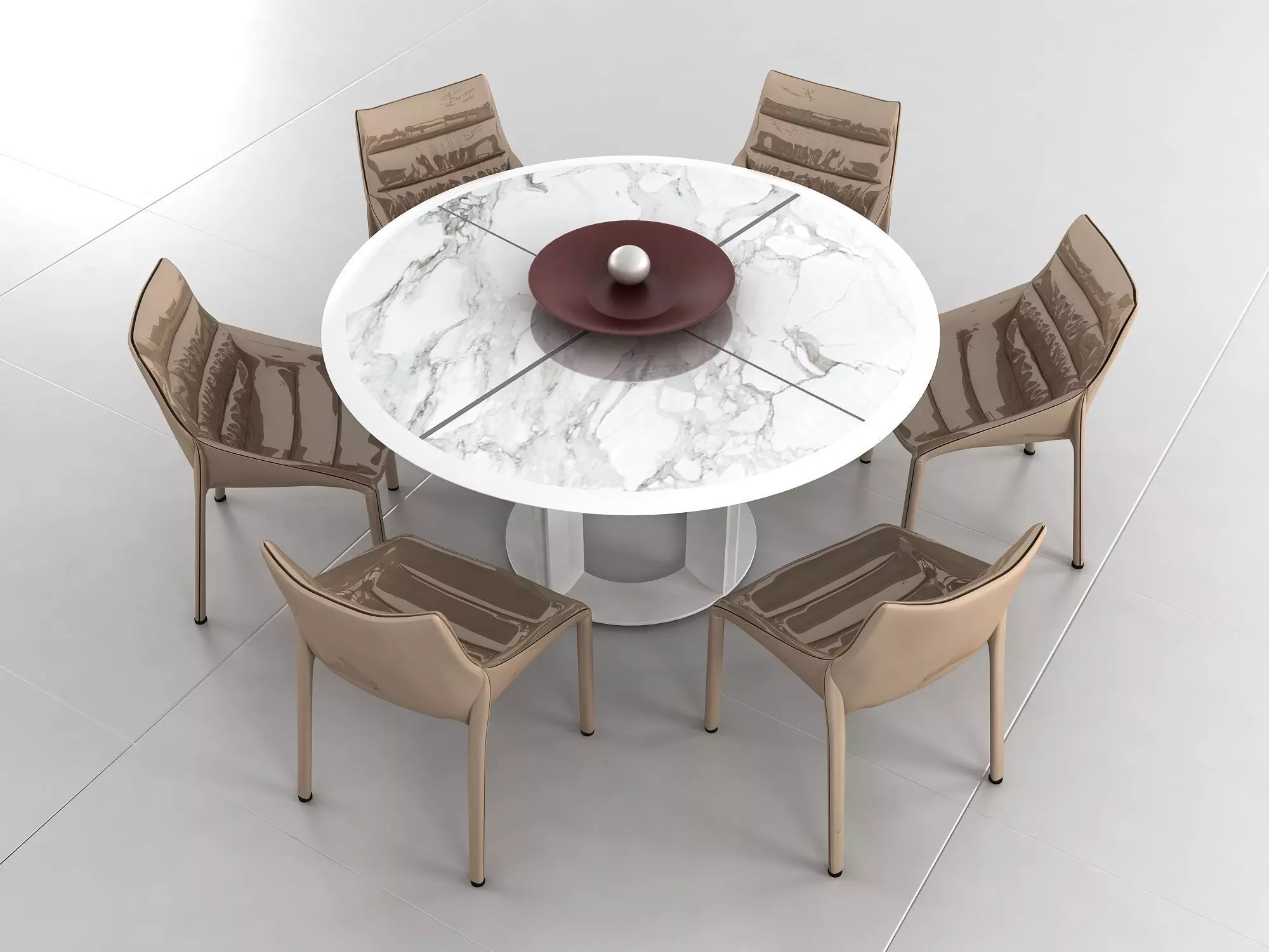 dining table dining chair model 3D model rigged | CGTrader