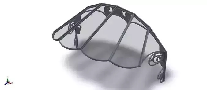 Dacian pergola 3D model