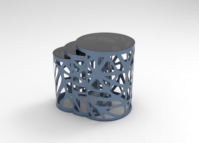 Metal Round Table 02 3D print model