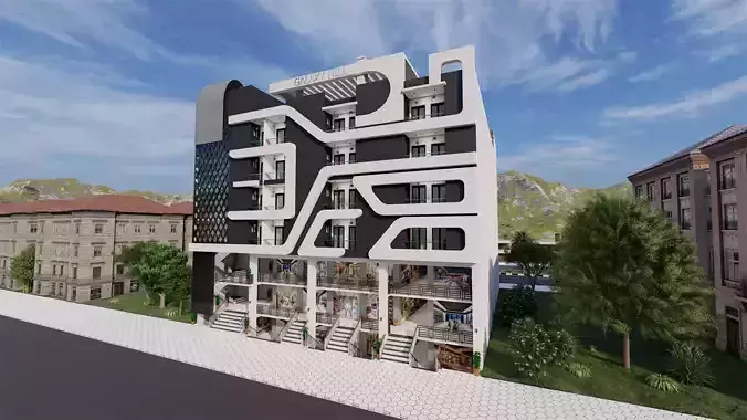 SHOPPING MALL OR APARTMENT BUILDING DESIGN