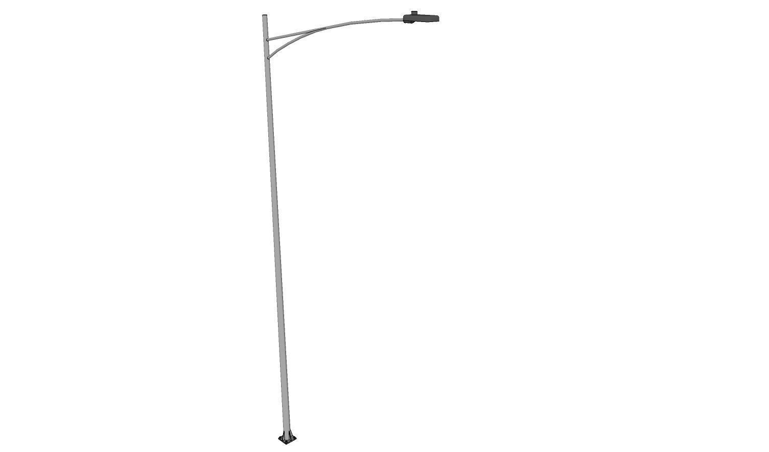 Lamp Post - Light Pole - Light Post - Street Light 11 3D model_4