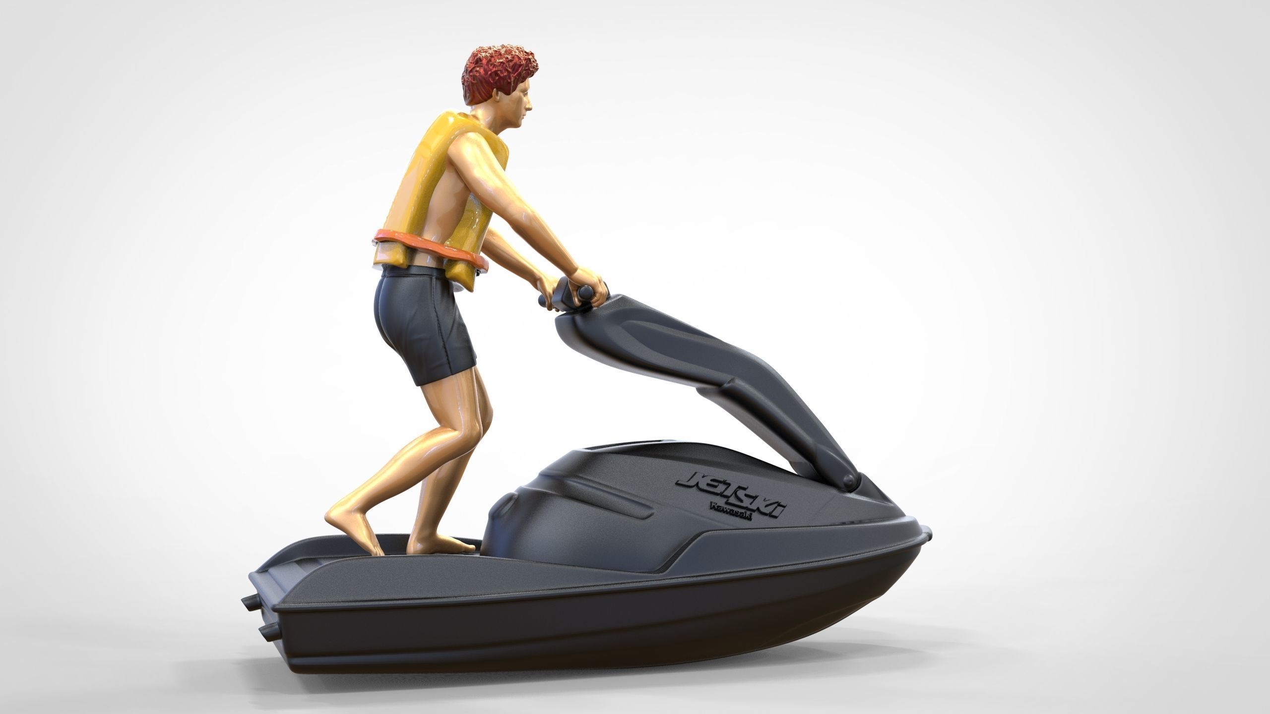 N1 Jetski Driver standing 3D print model_13