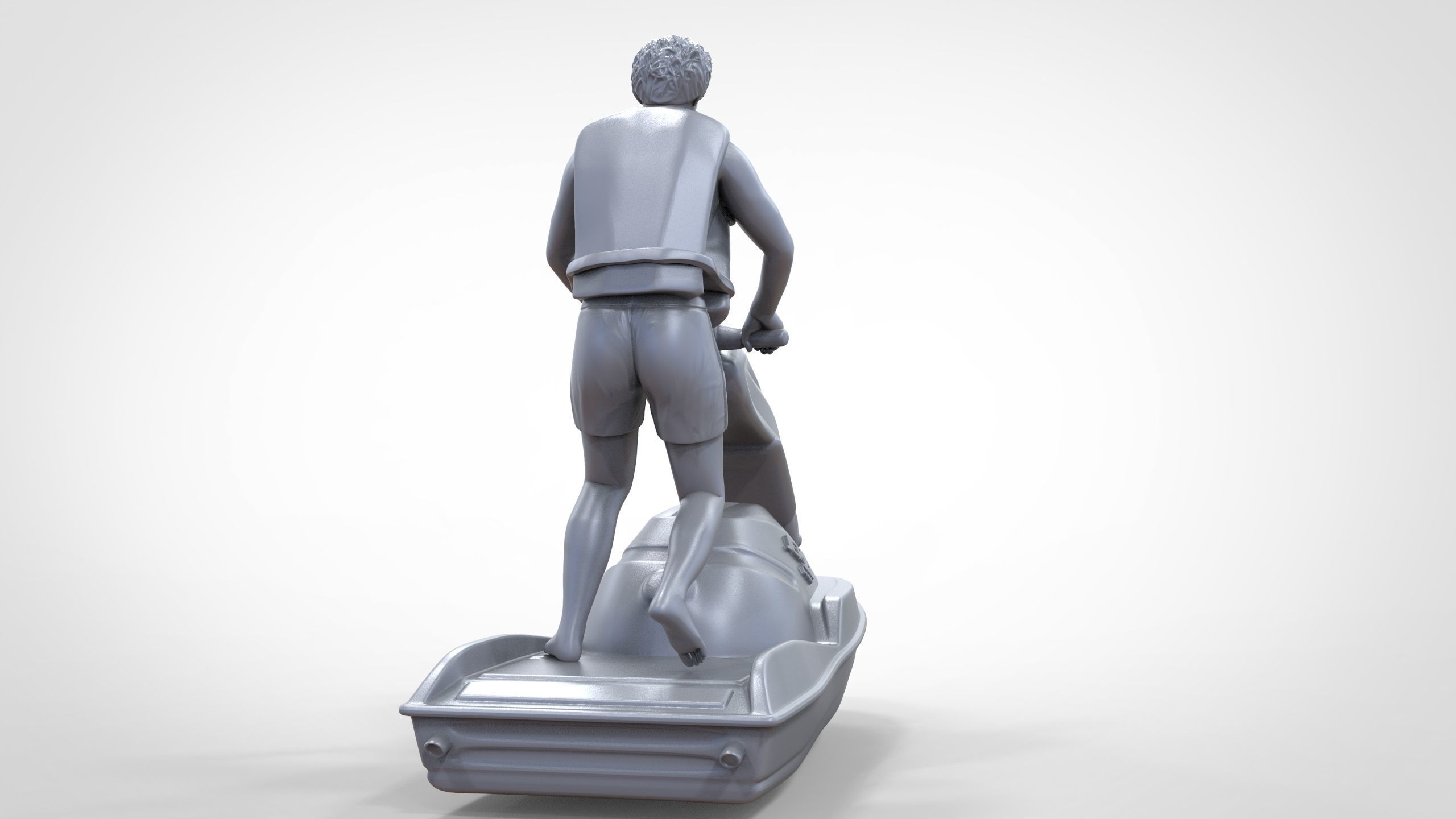 N1 Jetski Driver standing 3D print model_43