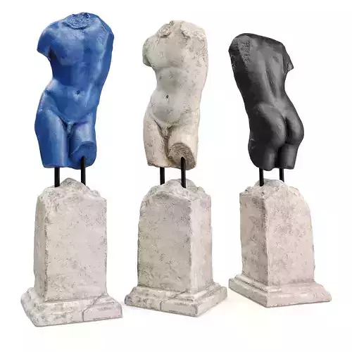 Eros torso pedestal
