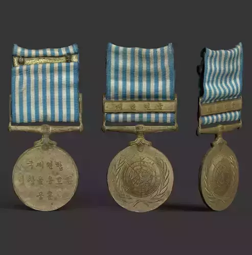 My grandfathers UN medal from forgotten    Korean War