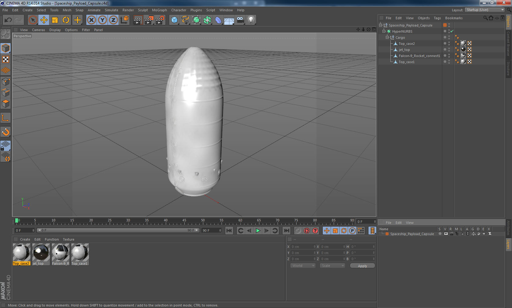 Spaceship Payload Capsule 3D model_19