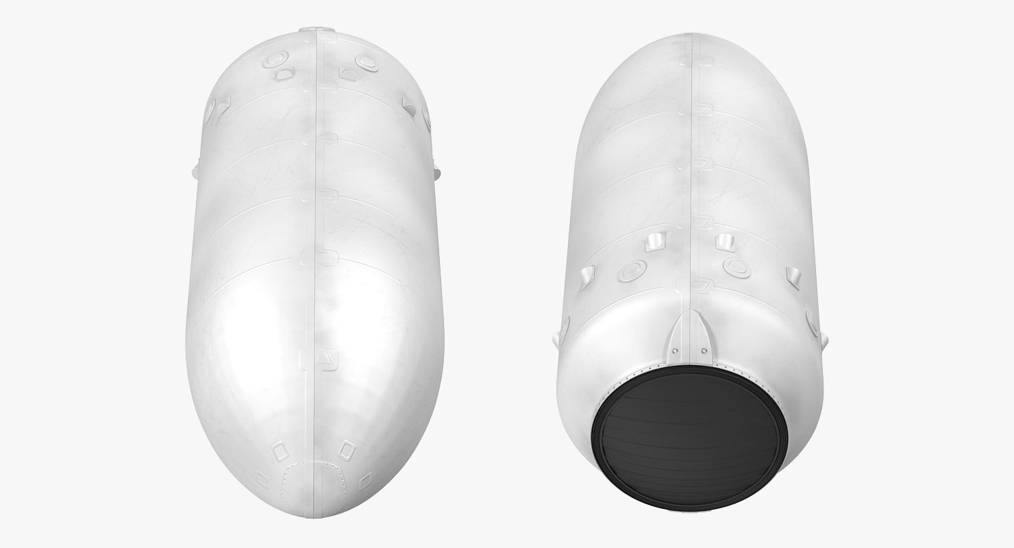 Spaceship Payload Capsule 3D model_7